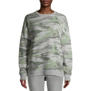 Time and Tru Women's Crewneck Tunic Sweatshirt